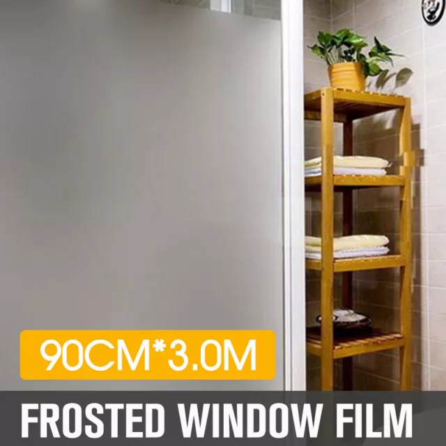 90cm*3m Sand Blast Clear Privacy Frosted Frosting Window Glass Film Removable