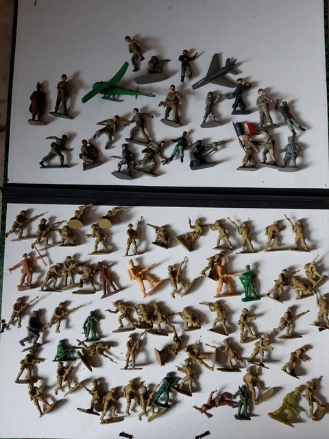 lot petits soldats anciens starlux  et autre, guerre mondiale