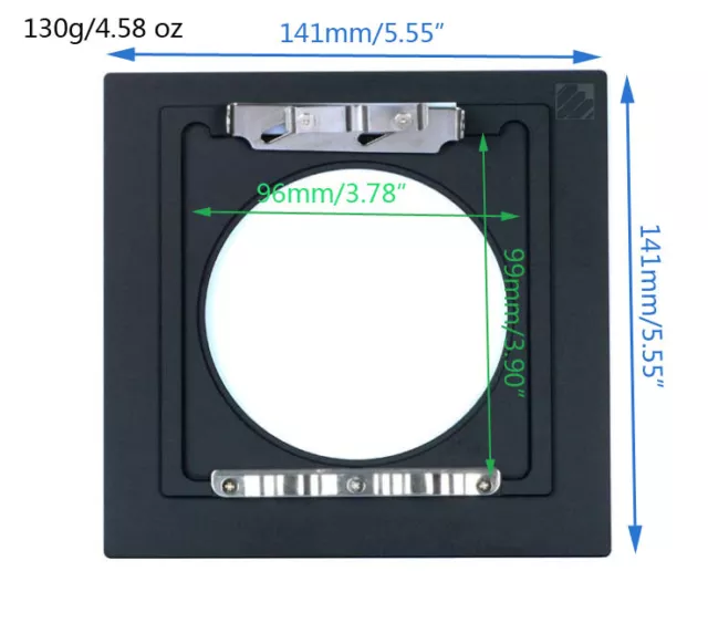 Adaptador de placa de lente FotoHigh para Arca to Linhof Technika gran formato 141x141 mm