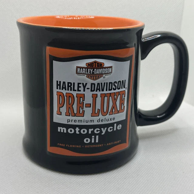 HARLEY DAVIDSON MOTOR Cycles PreLuxe Motorcycle Oil Coffee Mug Cup XL