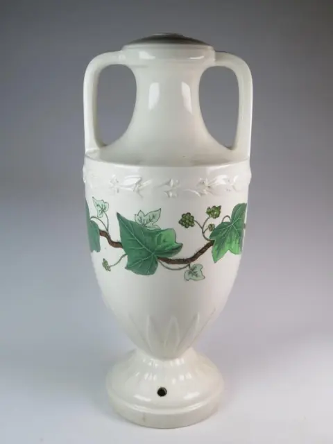 VINTAGE WEDGWOOD Ceramic Lamp Stand Napoleon Ivy Two Handled Urn Shape
