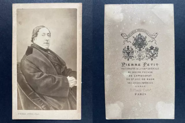 Pierre Petit, Paris, Rossini Vintage cdv albumen print. CDV, tirage albu