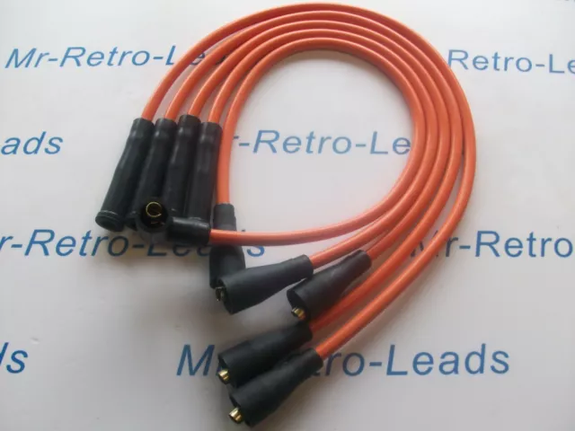 Orange 8Mm Performance Ignition Leads Ford Pinto 4 Cylinder Quality Hand Built