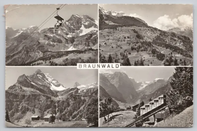 s22591  Braunwald Glarus Switzerland Fred Barbier RP postcard