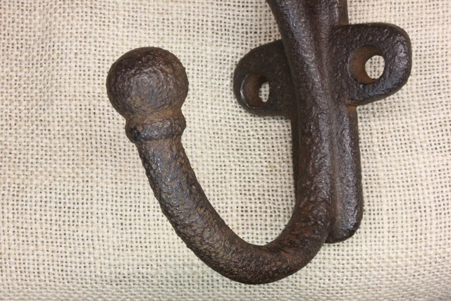 Old Harness Hook Coat Tack Vintage 1800’S Barn Find Cast Iron Large 11” Size 6