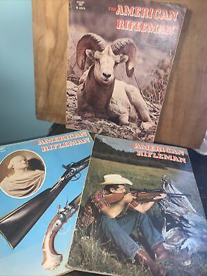 American RifleMan magazine 3 Issues, Great Stories & Advertisements.1970,1968,67