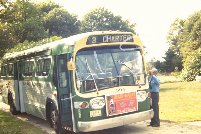 1973 Orig Slide Massachusetts Charter Bus Codman House Lincoln Mass