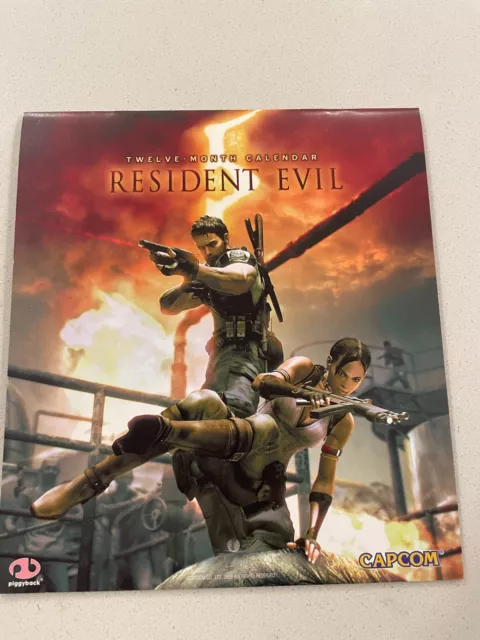 Resident Evil 5 2009 Promotional 12-Month Calendar ONLY Promo