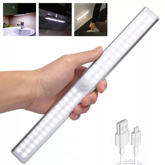 Wireless LED Motion Sensor Cabinet Night Light for Kitchen Bedroom Staircase