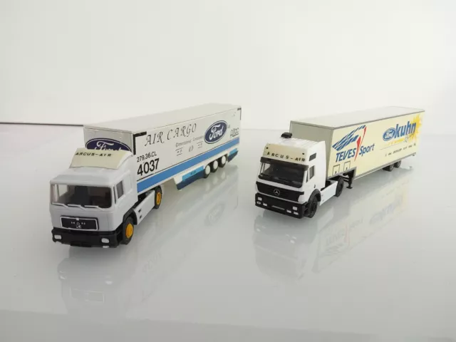 1:87 HERPA CAMION MERCEDES BENZ SK MAN F90 ARCUS AIR FORD MOTORSPORT conversione