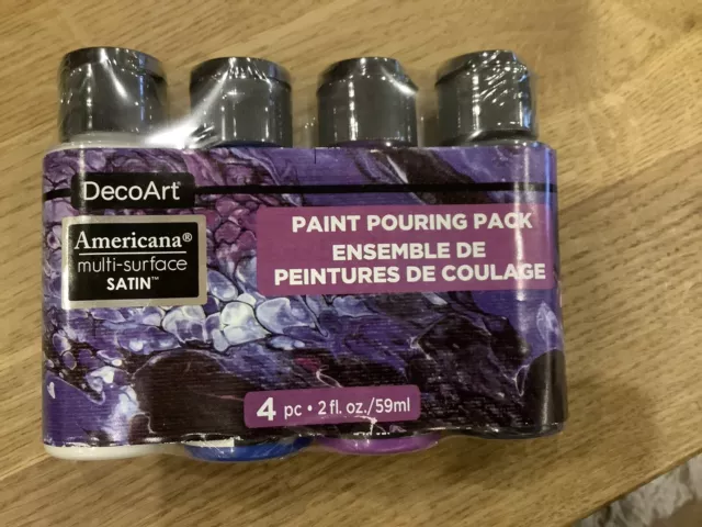 DecoArt Americana Acrylic Paint GALAXY 4 x 2fl.oz bottles Brand New