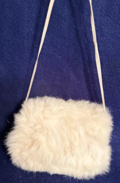 Child Muff White Faux Fur Muff for Toddler Unimitten, Handwarmer