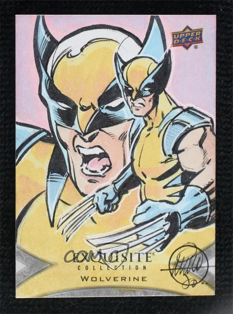 2021 Upper Deck Marvel Black Diamond 1/1 Wolverine Mitch Ballard Auto Sketch 5i7