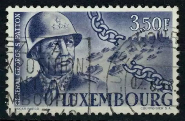 Luxembourg 1947 SG#499, 3f50 Honouring General George S. Patton Used #E35828