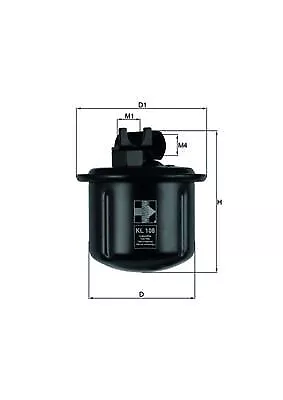 Knecht KL 108 Kraftstofffilter für HONDA ROVER Hauptstromfilter Partikelfilter