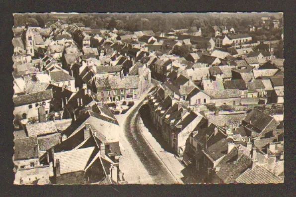 ANGERVILLE (91) VILLAS en vue aérienne , vers 1950