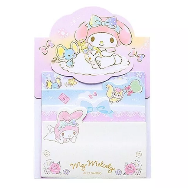 My melody Notes Repositionnables Memo Pad Original Sanrio Manga Anime Kawaii