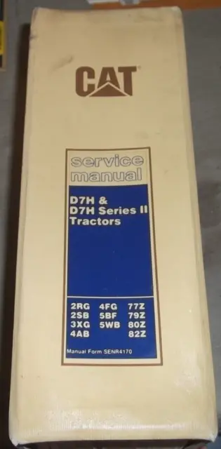 Factory Oem Cat Caterpillar D7H & D7H Series Ii Tractors Service Shop Manual