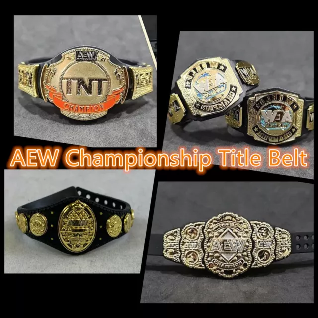 AEW World TNT Tag Team Championship Title Belt Elite Wrestling Toy Figure WWE