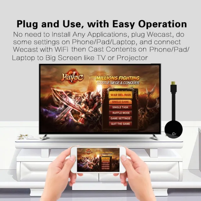 For Chromecast 4th Generation HDMI Digital Video Media Streamer Android IOS 3