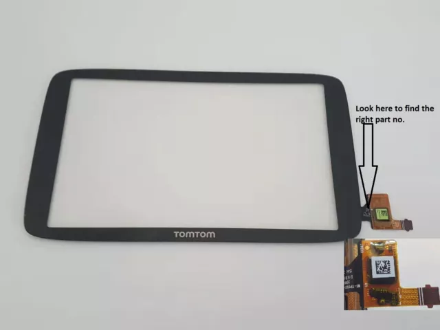 TomTom Go 6200 Digitalizzatore touch screen professionale HGV parte vetro no WI-TPI601