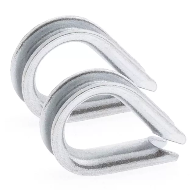 Câble de Traction Cosses Pinces pour Câbles Corde en Acier Zingué Eye Oeillet