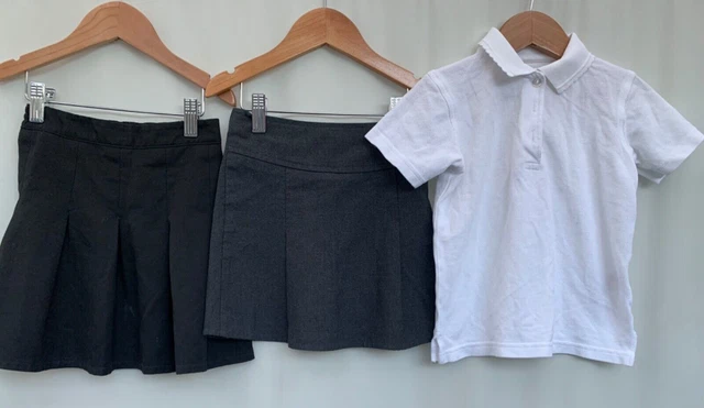 Pacchetto ragazze scuola unifrom gonne polo età 3-4 anni F&F M&S George