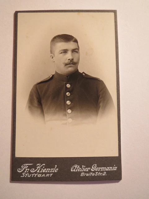 Stuttgart - Soldat in Uniform - Portrait / CDV