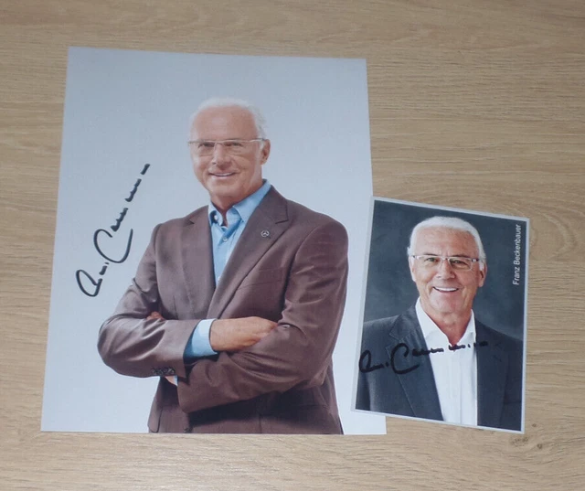 Franz Beckenbauer, Original Signed Photo IN 20x27 cm + Ak (D1B)