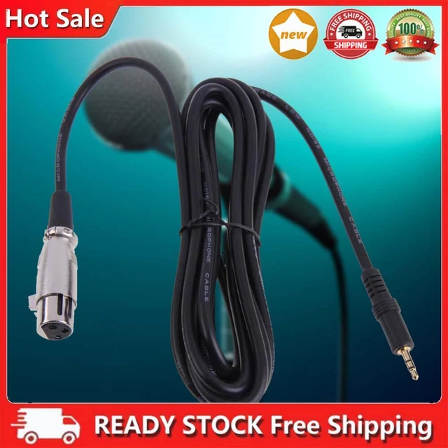 New XLR 3 Pin Female at Right Angle 1/8 XLR3F, Right Angle 3.5mm TRS for