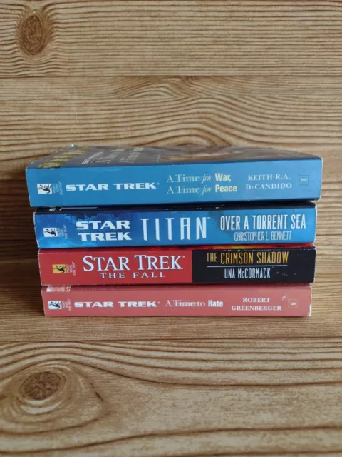 4 X Star Trek The Next Generation TNG Paperback Books Various Authors