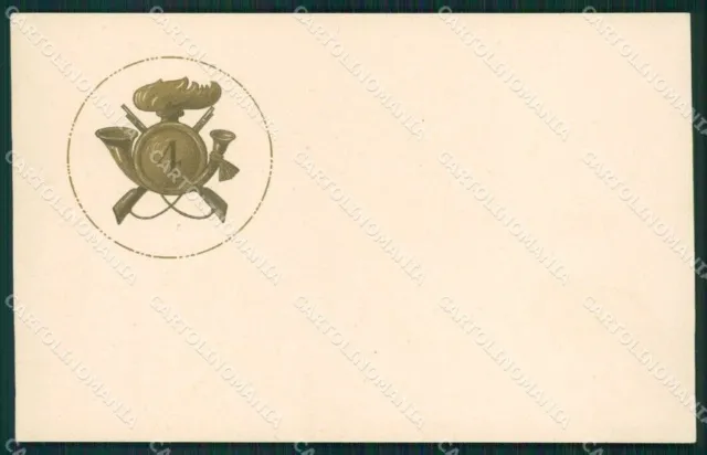 Militari Bersaglieri IV Reggimento cartolina QT5656