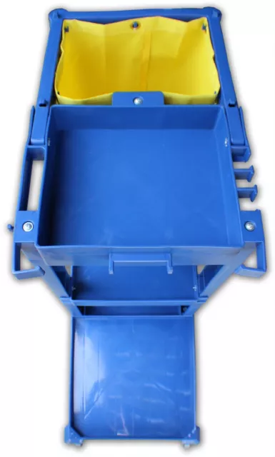 Industrial-Grade Janitor Cart: In Blue or Gray 3