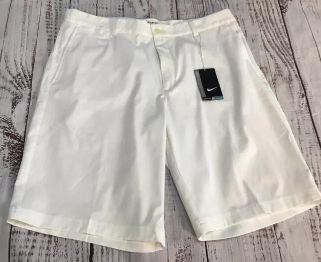 Nike Golf Men’s Dri-Fit Standard Fit Stay Cool Golf Shorts White Size 36