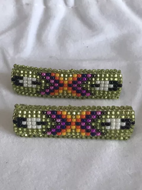 Beautiful Beaded Child Hair Clips