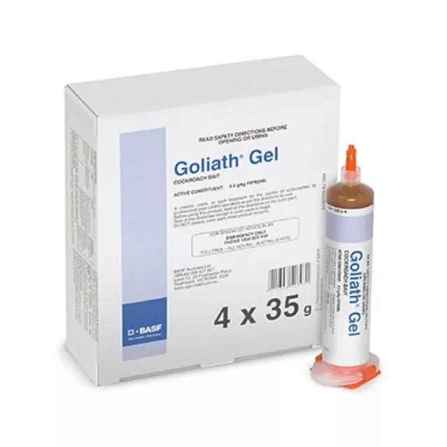 BASF Goliath Cockroach Gel 4 x 35g Tubes Powerful Professional Grade Bait