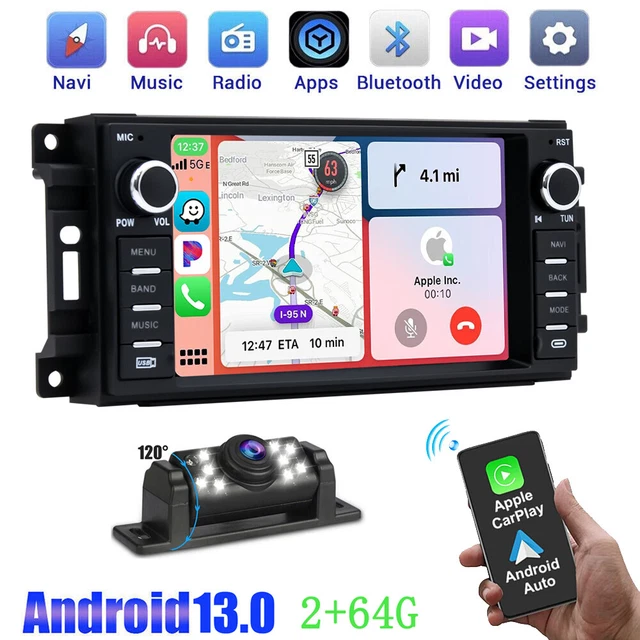 FOR JEEP WRANGLER 20072017 Car Stereo Apple CarPlay Android 13 Radio