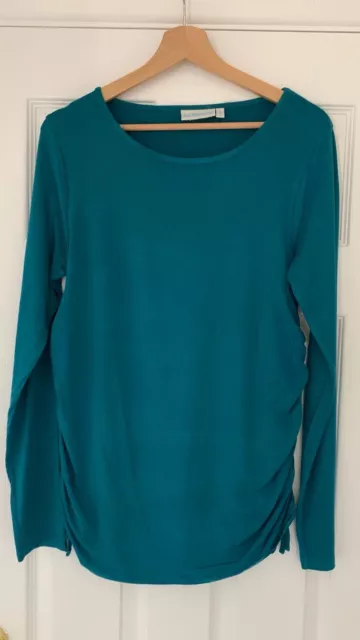 Jojo Maman Bebe maternity long sleeved top ~ Teal ~ Size M