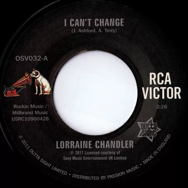 Lorraine Chandler - I Can't Change / You Only Live Twice, 7"(Vinyl)