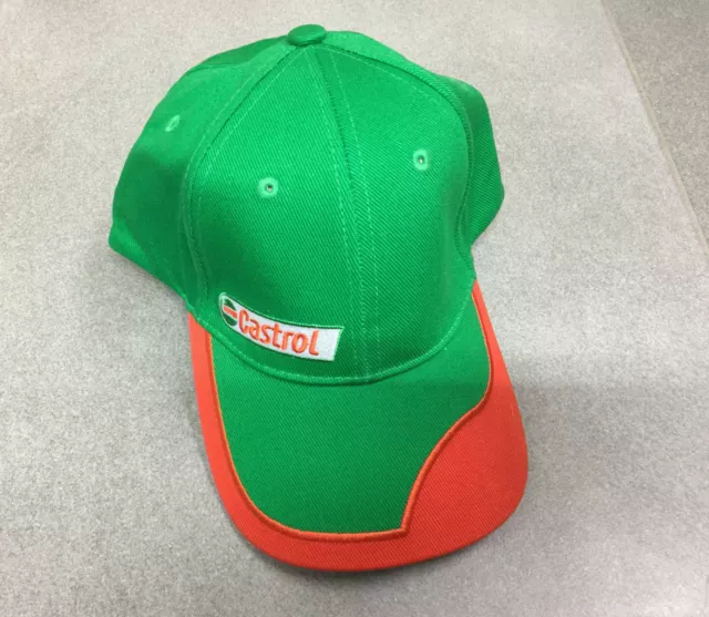 Cap Green Sponsor Sport Mechanical Car Formula 1 F1 Castrol Cap New Rare