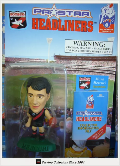 1997 Prostar AFL Headliner Figurine Mark Mercuri (Essendon)