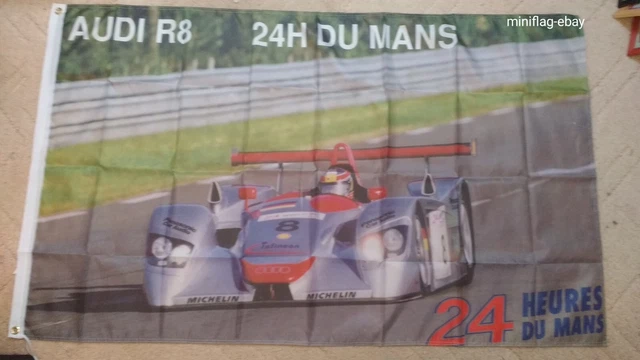 DRAPEAU FLAG BANNIÈRE, Audi R8 Le Mans 24h, neuf EUR 25,00 - PicClick FR