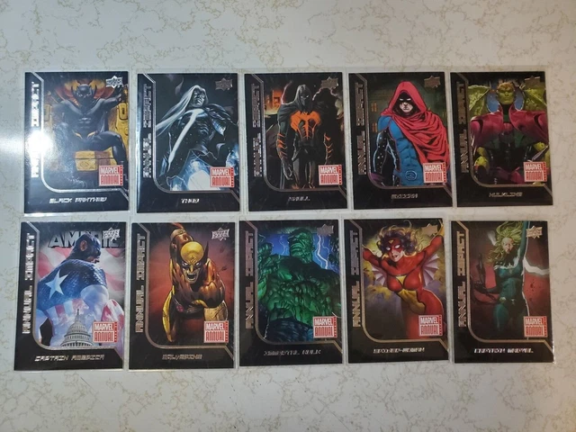 Marvel Annual 2020-21 (UD) IMPACT Trading Card Insert/ COMPLETE SET 1-10