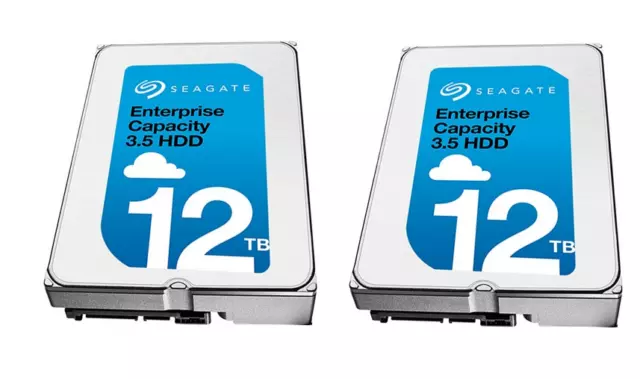 Unidad de disco duro para centro de datos sata 24 TB 2x Seagate Enterprise 12 TB 3,5" 7200 rpm ST12000NM0127