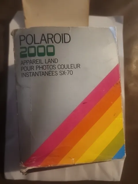 Vintage POLAROID 2000 Land Camera Black  In Damaged Box