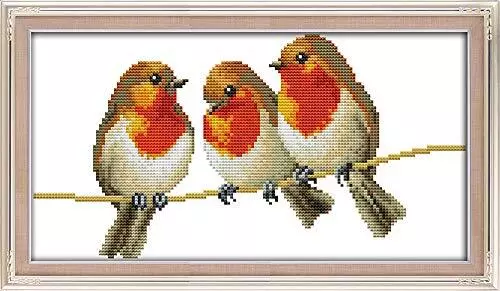 cross Stitch Kits, Three Little Birds Awesocrafts Easy Patterns cross Stitching