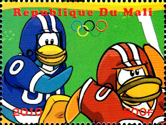 Mali postfrisch MNH Sport Olympia Spezial Zeichentrick Vogel Pinguin Football