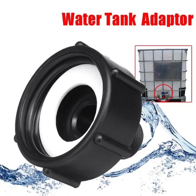 PLASTIC IBC TOTE Tank Valve Drain Adapter Garden Hose Faucet Water