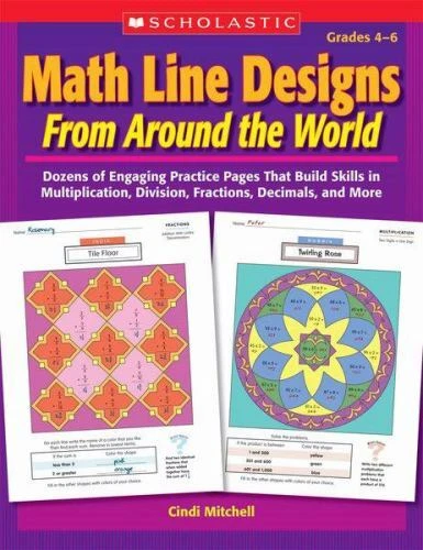 MATH LINE DESIGNS From Around The World Grades 4 6 Dozens Of Engaging math-line-designs-from-around-the-world-grades-4-6-dozens-of-engaging