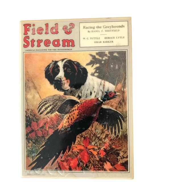 Placa Field and Stream noviembre de 1927